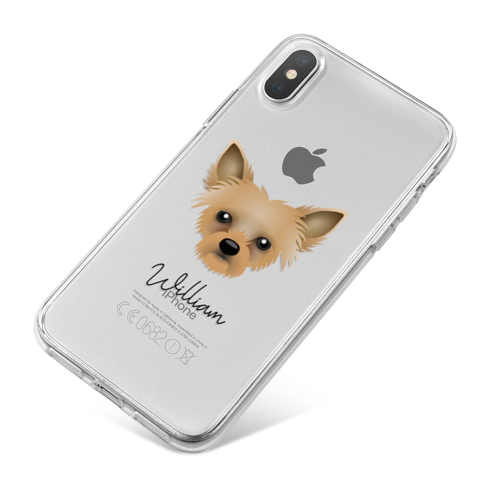 Chipoo Personalised iPhone X Bumper Case on Silver iPhone