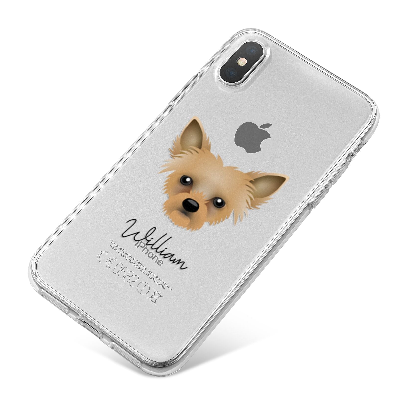 Chipoo Personalised iPhone X Bumper Case on Silver iPhone