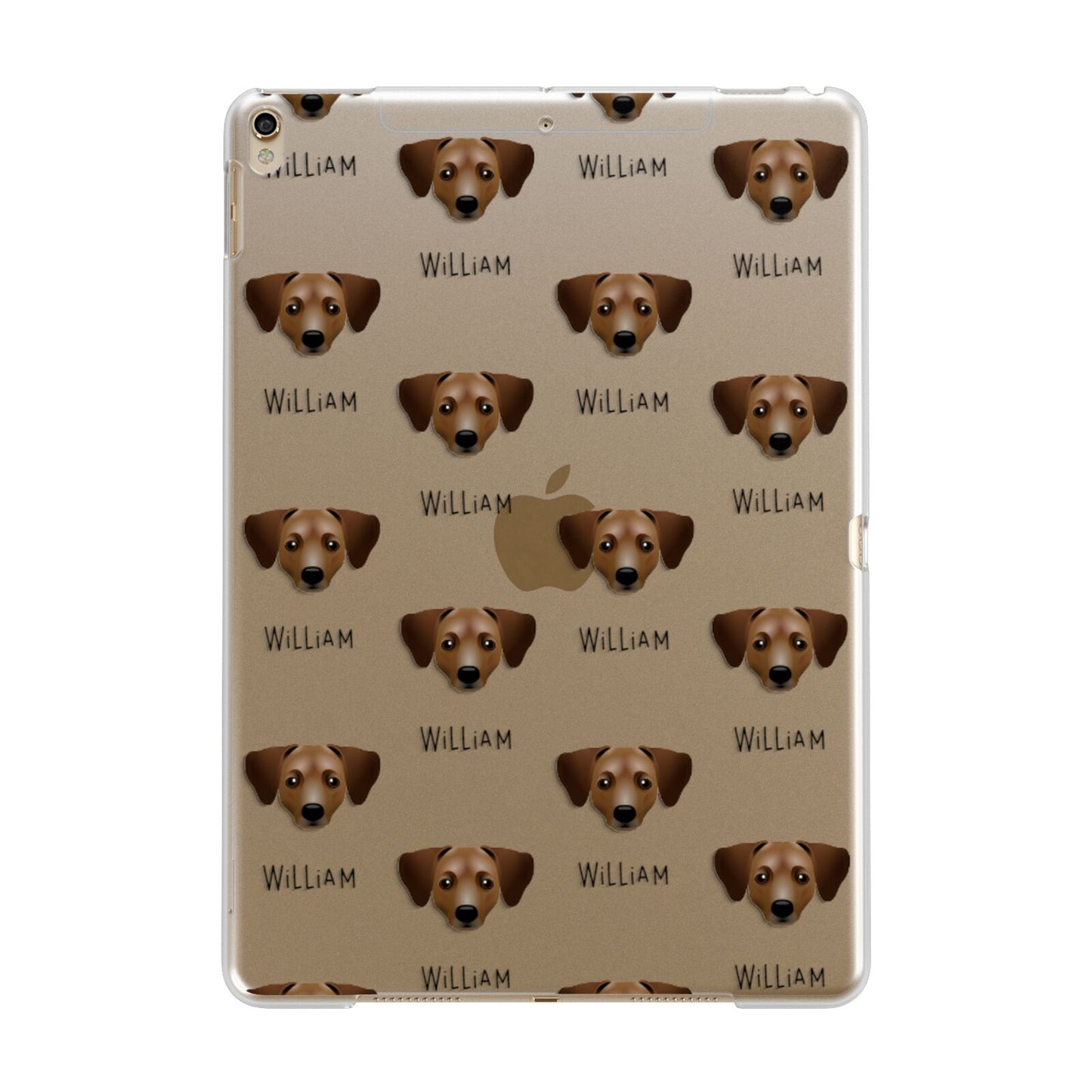 Chiweenie Icon with Name Apple iPad Gold Case