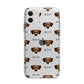 Chiweenie Icon with Name Apple iPhone 11 in White with Bumper Case