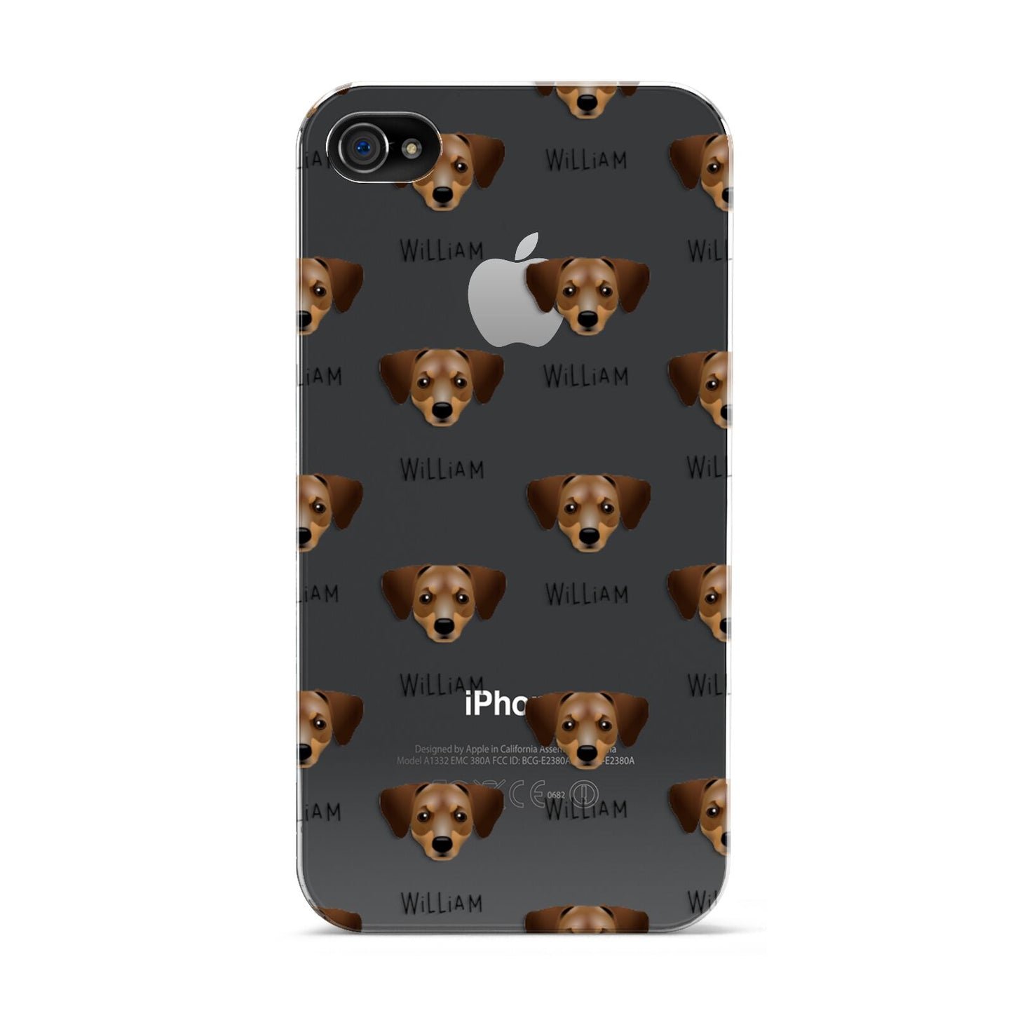 Chiweenie Icon with Name Apple iPhone 4s Case