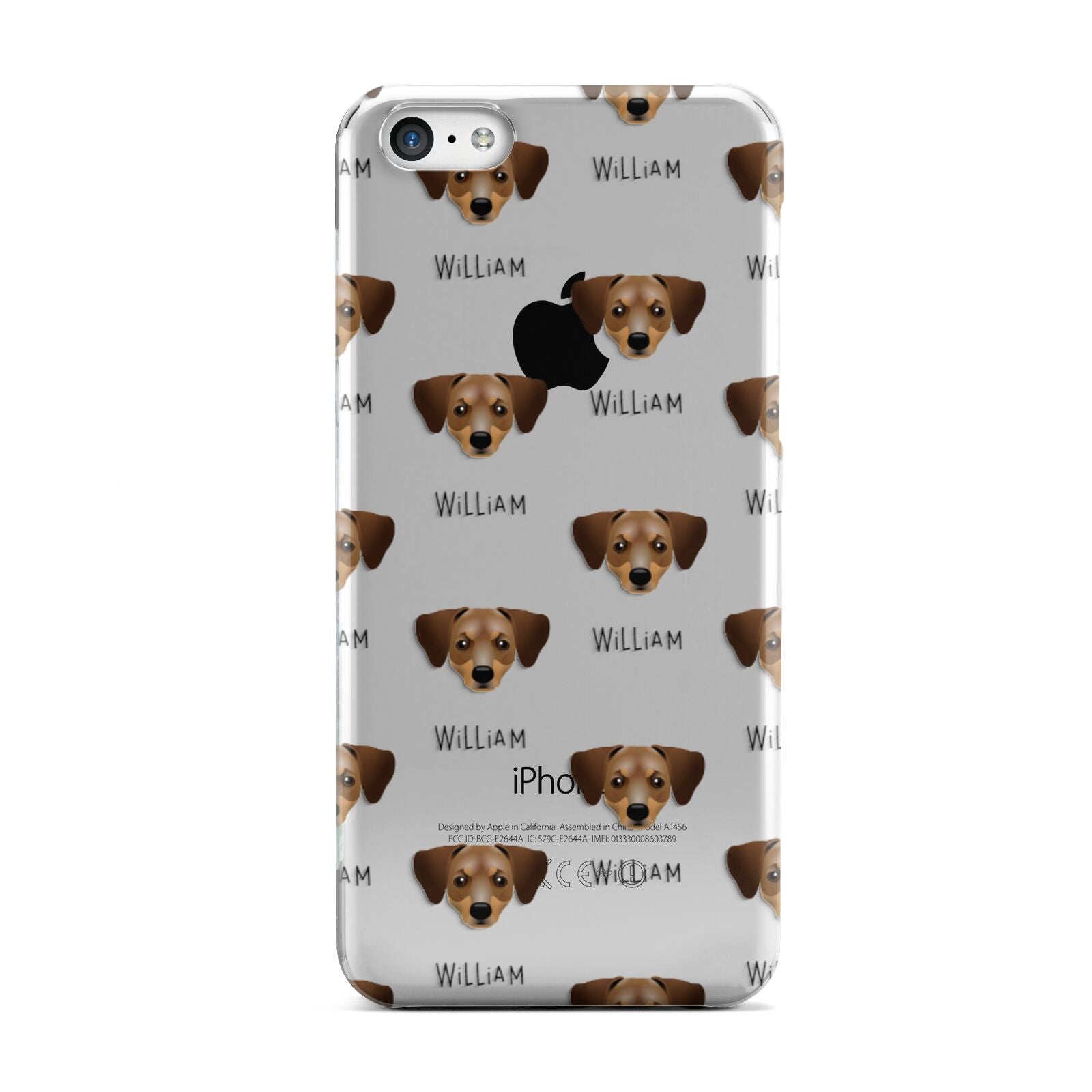 Chiweenie Icon with Name Apple iPhone 5c Case