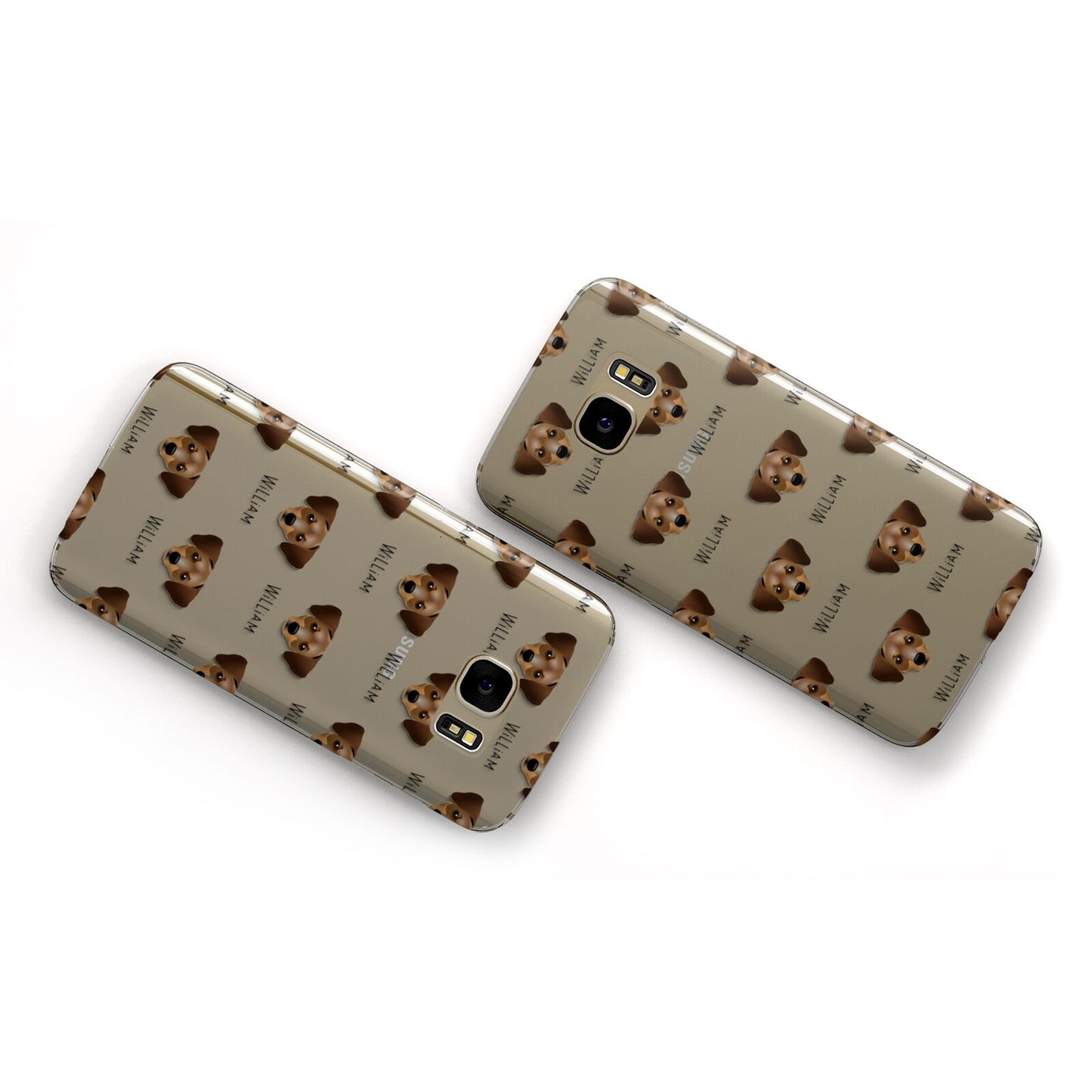 Chiweenie Icon with Name Samsung Galaxy Case Flat Overview