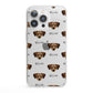 Chiweenie Icon with Name iPhone 13 Pro Clear Bumper Case