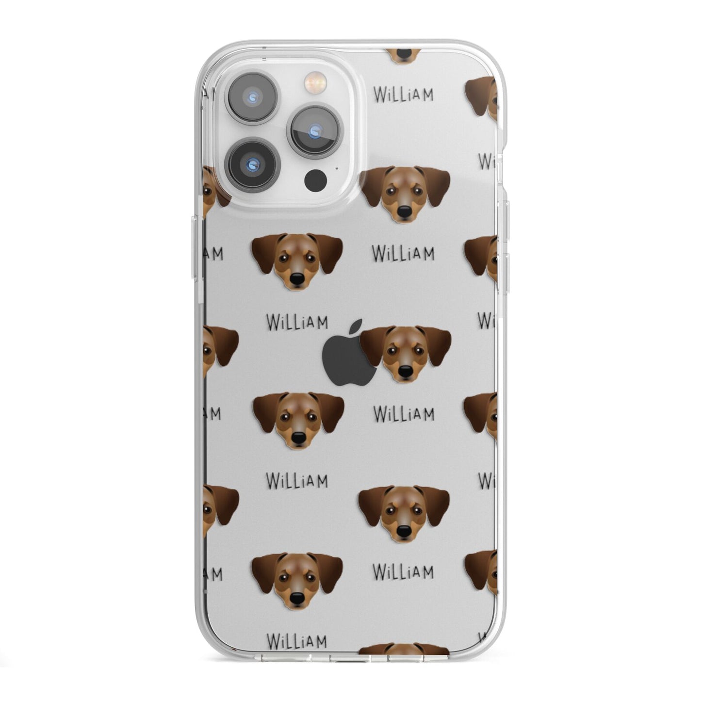 Chiweenie Icon with Name iPhone 13 Pro Max TPU Impact Case with White Edges