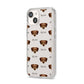 Chiweenie Icon with Name iPhone 14 Clear Tough Case Starlight Angled Image