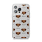 Chiweenie Icon with Name iPhone 14 Pro Max Glitter Tough Case Silver