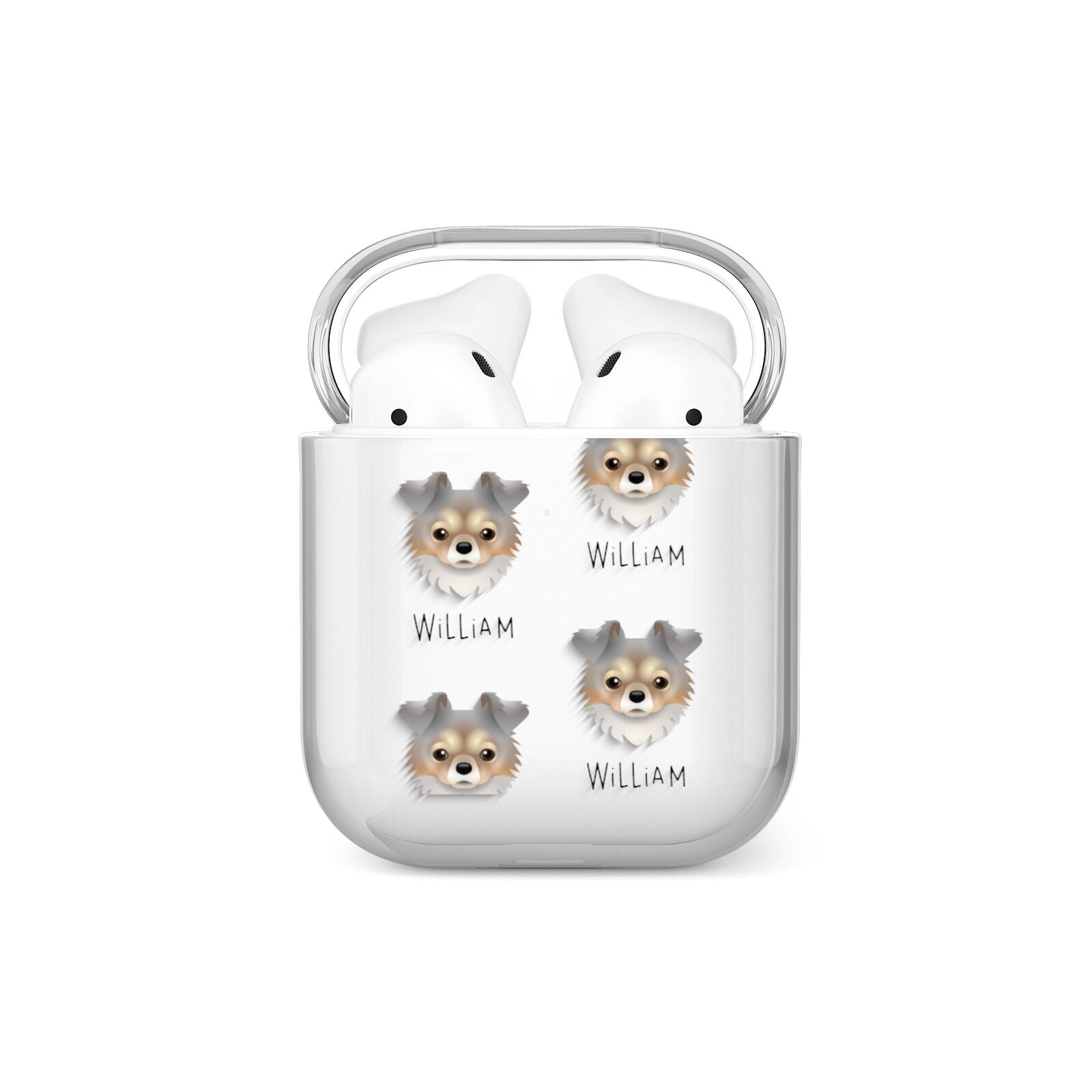 Chorkie Icon with Name AirPods Case