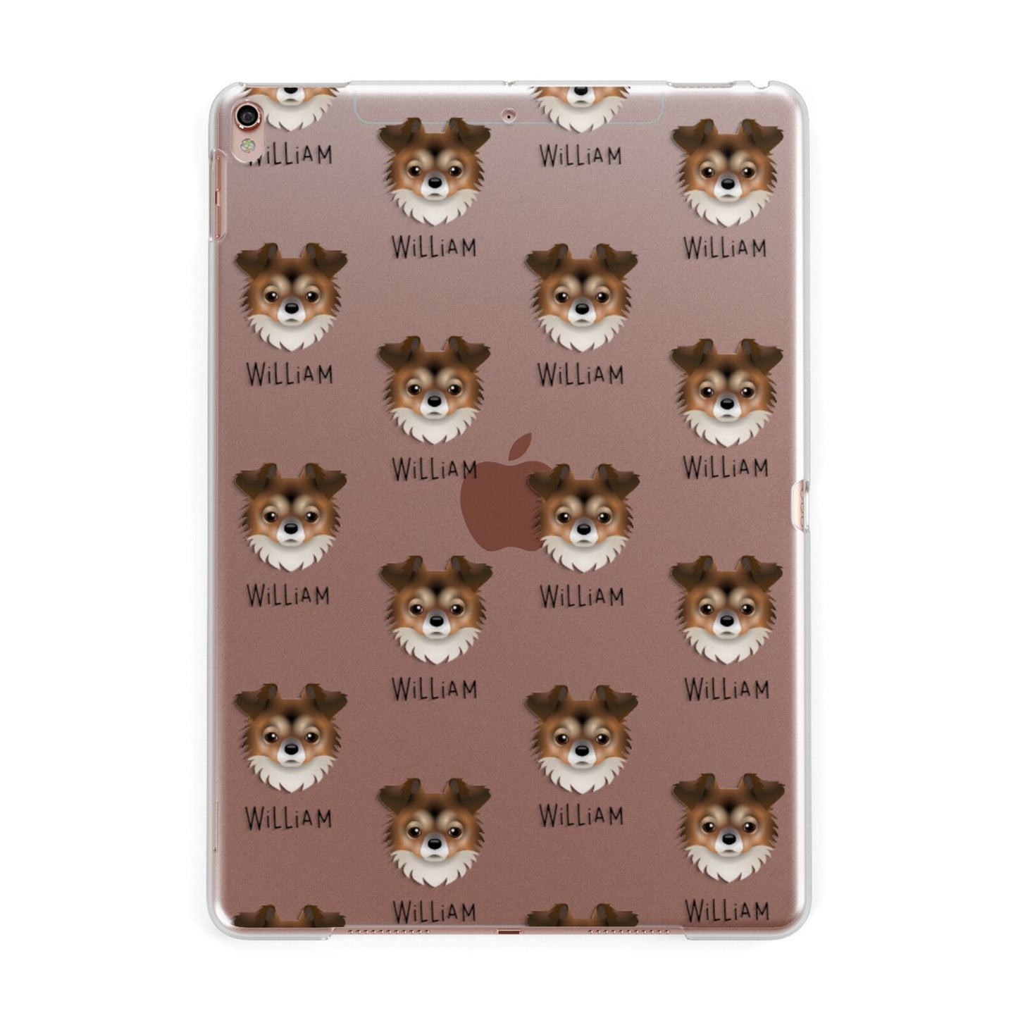 Chorkie Icon with Name Apple iPad Rose Gold Case