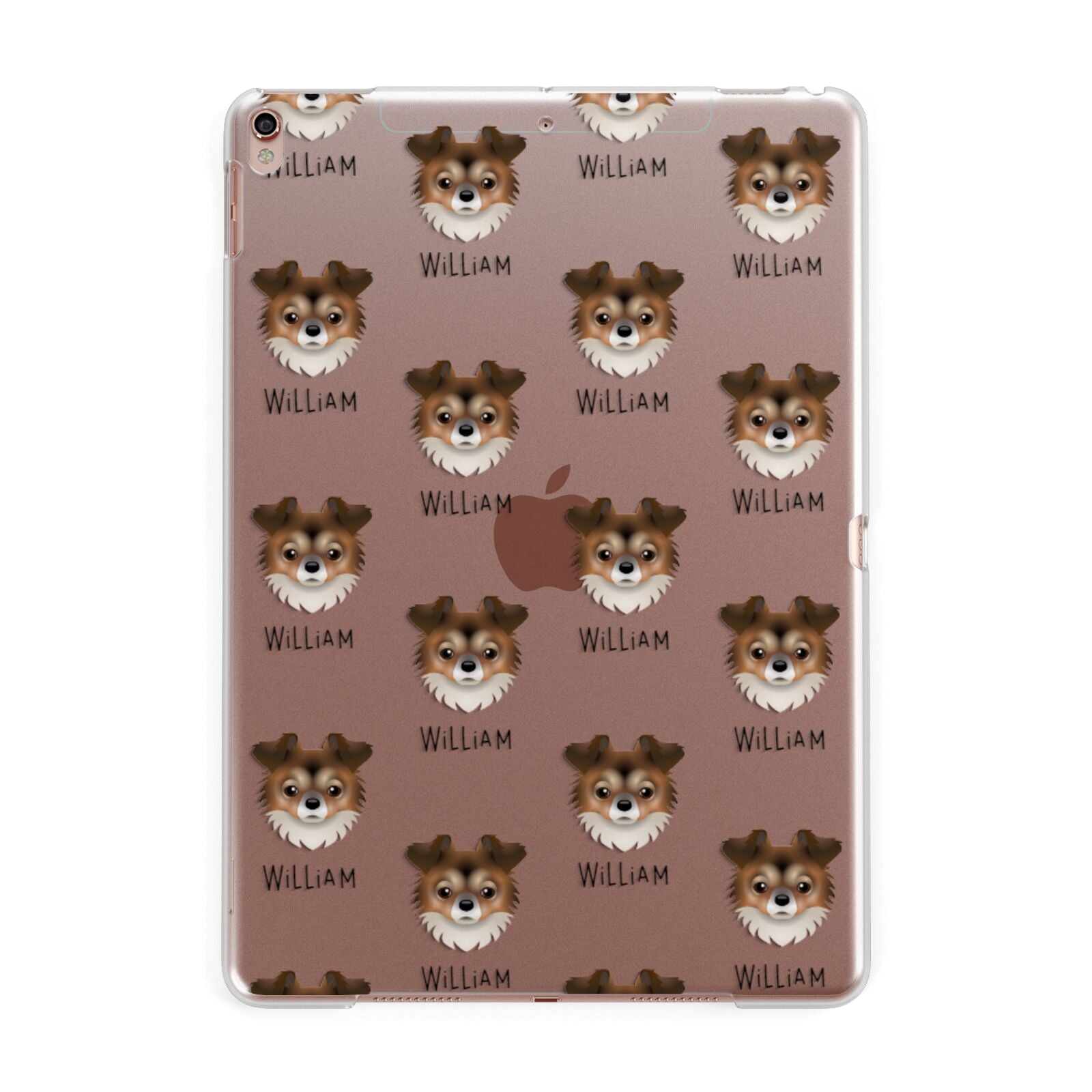 Chorkie Icon with Name Apple iPad Rose Gold Case