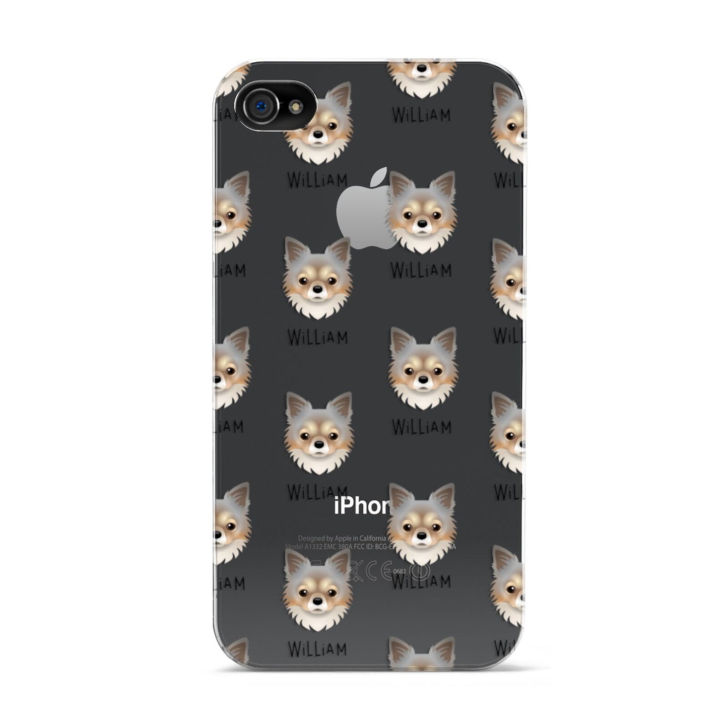 Chorkie Icon with Name Apple iPhone 4s Case