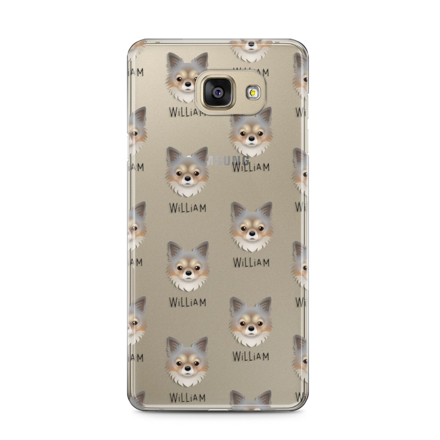 Chorkie Icon with Name Samsung Galaxy A5 2016 Case on gold phone