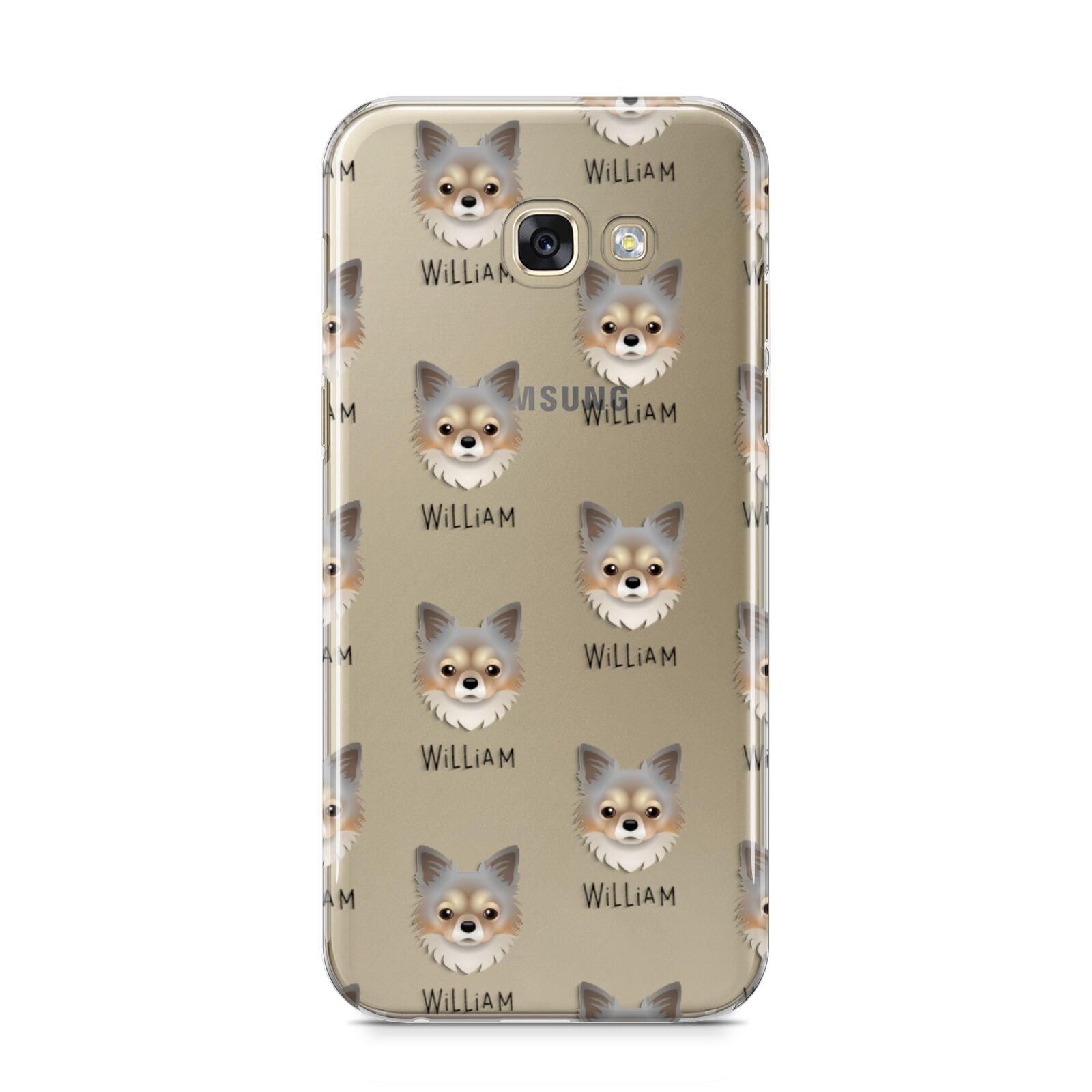 Chorkie Icon with Name Samsung Galaxy A5 2017 Case on gold phone