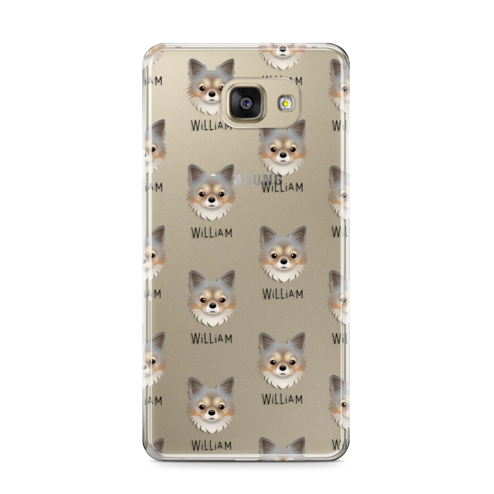 Chorkie Icon with Name Samsung Galaxy A9 2016 Case on gold phone