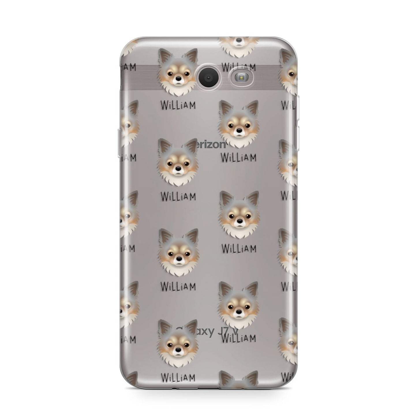 Chorkie Icon with Name Samsung Galaxy J7 2017 Case