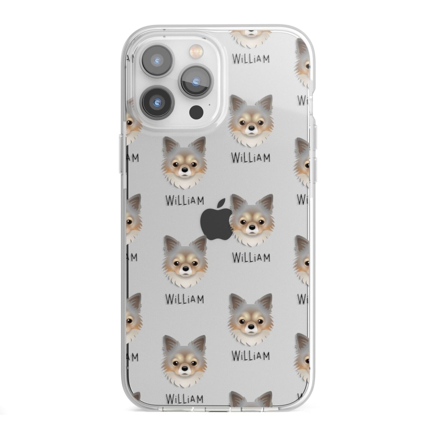 Chorkie Icon with Name iPhone 13 Pro Max TPU Impact Case with White Edges