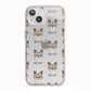Chorkie Icon with Name iPhone 13 TPU Impact Case with Pink Edges