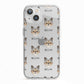 Chorkie Icon with Name iPhone 13 TPU Impact Case with White Edges