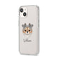 Chorkie Personalised iPhone 14 Clear Tough Case Starlight Angled Image