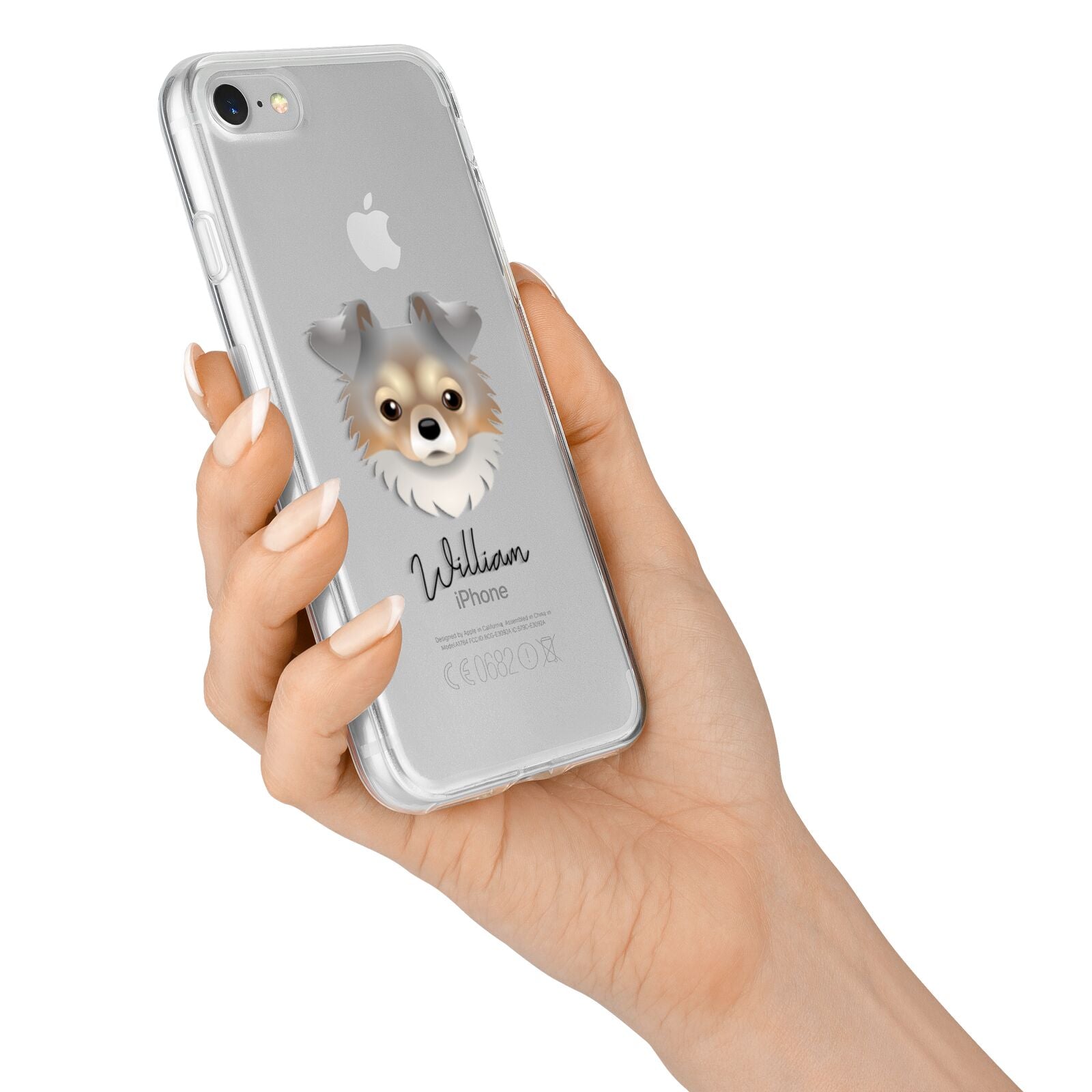 Chorkie Personalised iPhone 7 Bumper Case on Silver iPhone Alternative Image