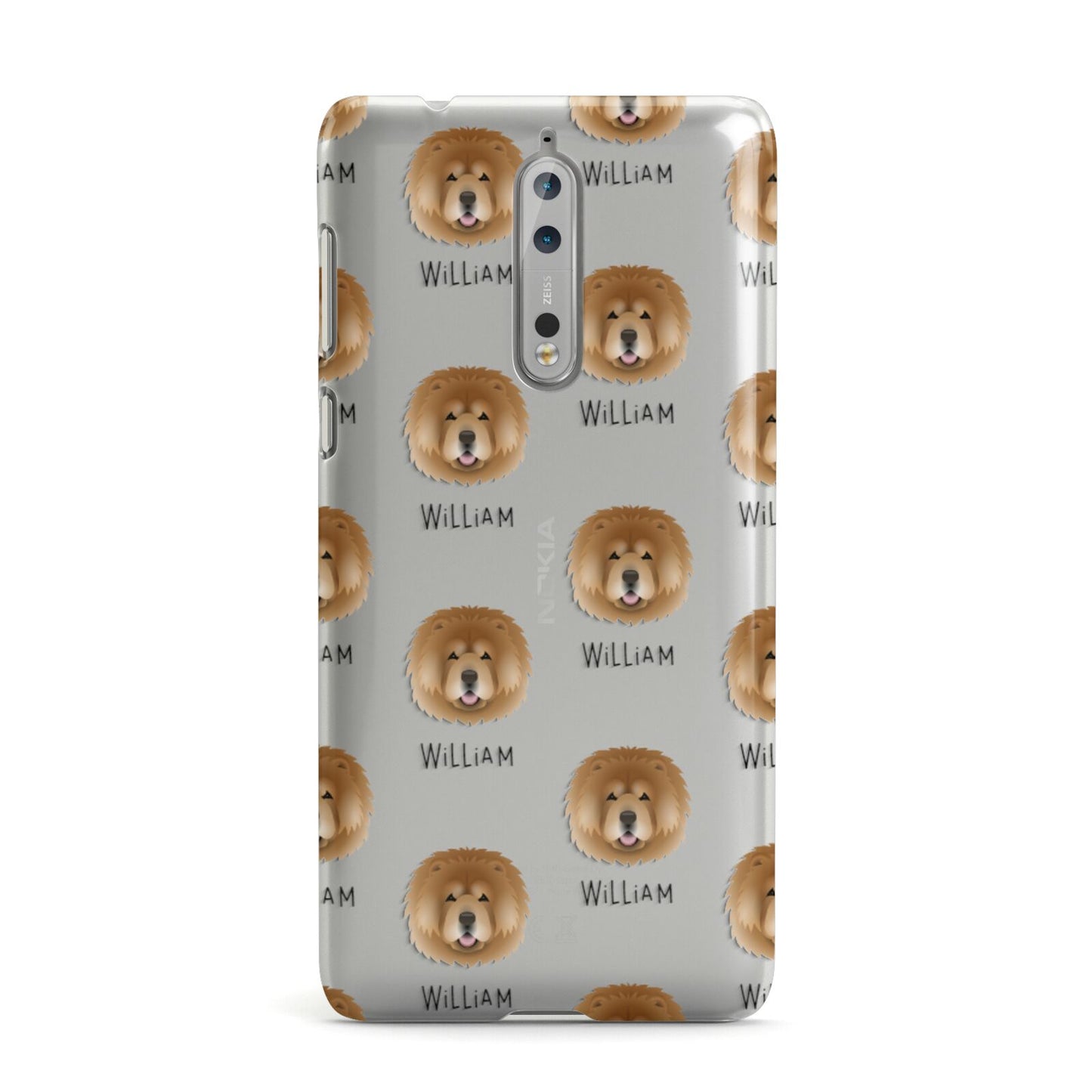 Chow Chow Icon with Name Nokia Case