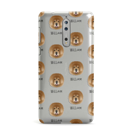 Chow Chow Icon with Name Nokia Case