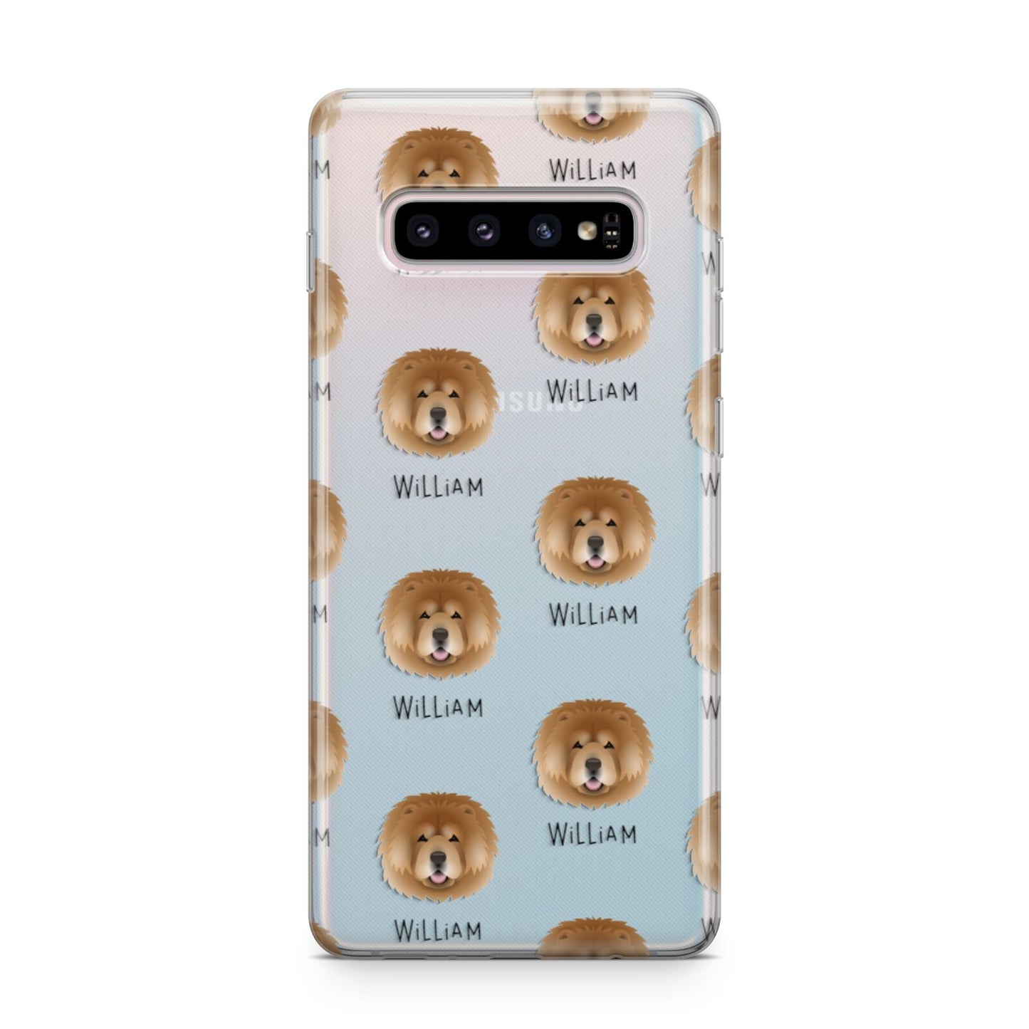 Chow Chow Icon with Name Samsung Galaxy S10 Plus Case