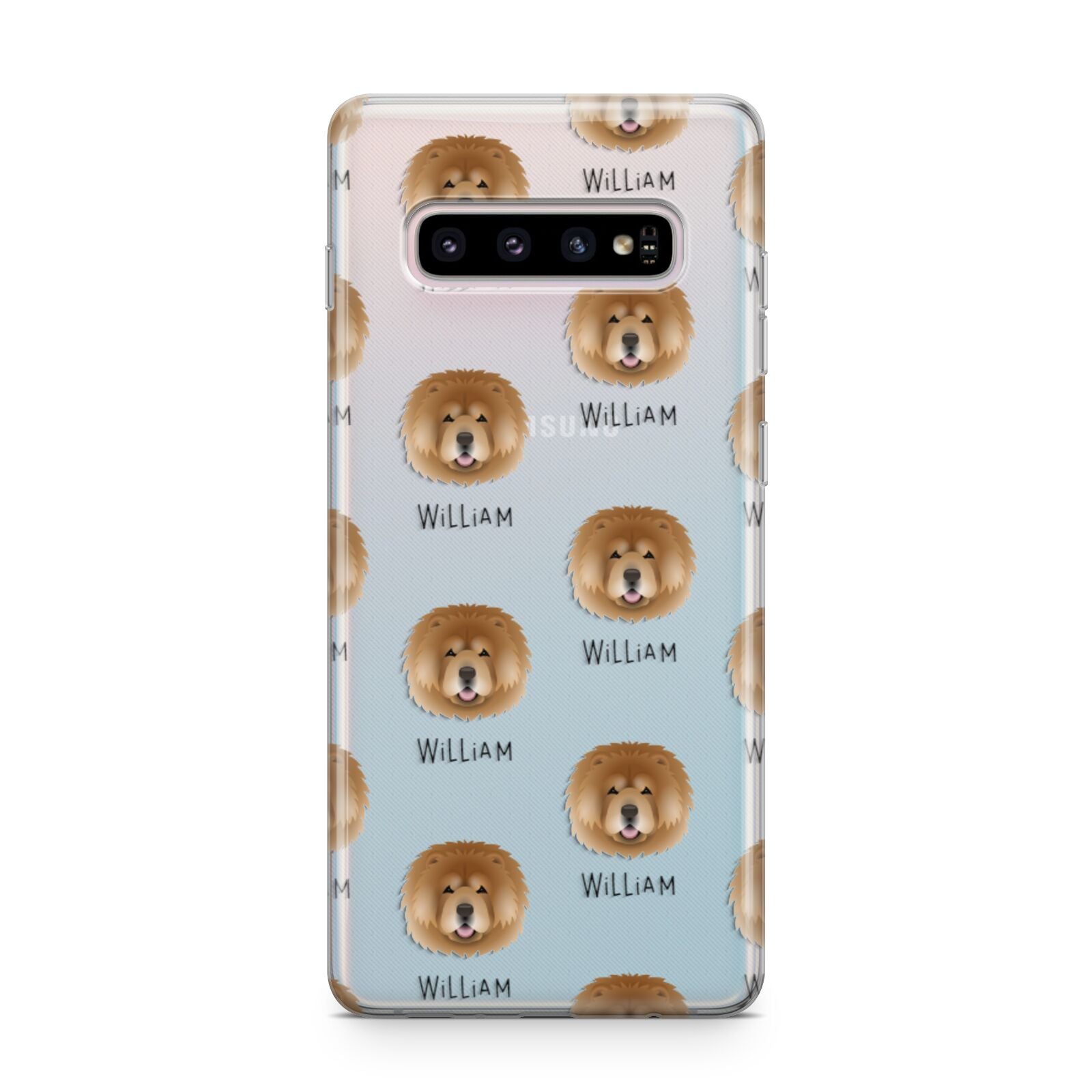 Chow Chow Icon with Name Samsung Galaxy S10 Plus Case