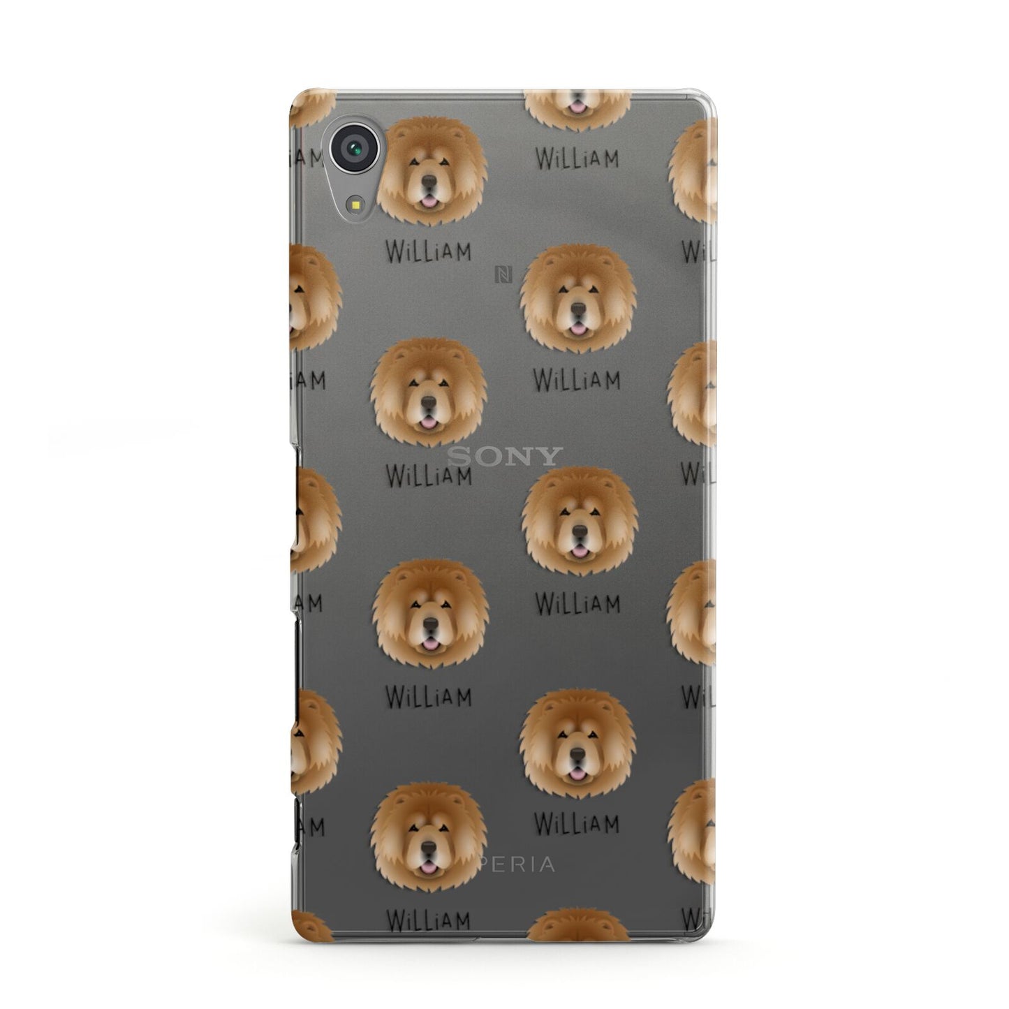Chow Chow Icon with Name Sony Xperia Case