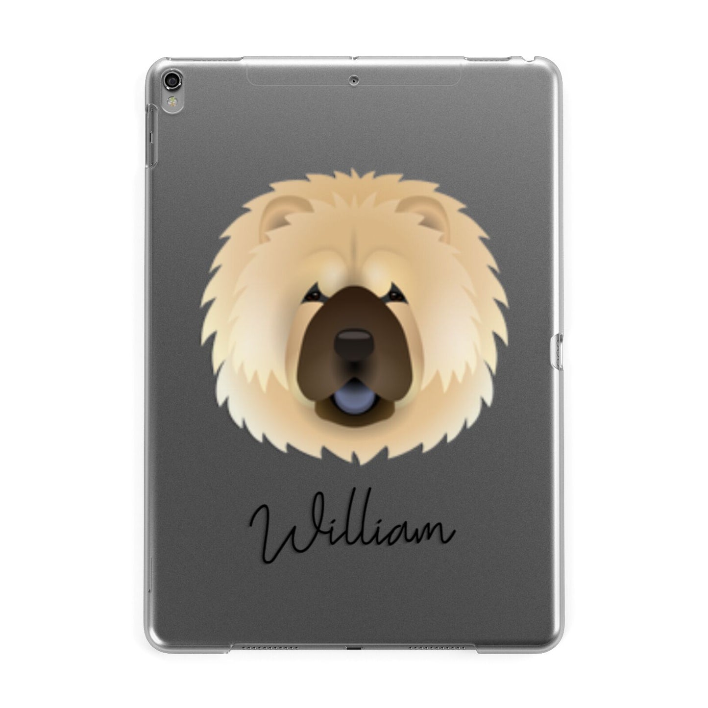 Chow Chow Personalised Apple iPad Grey Case