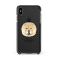 Chow Chow Personalised Apple iPhone Xs Max Impact Case Black Edge on Black Phone