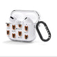 Chow Shepherd Icon with Name AirPods Clear Case 3rd Gen Side Image