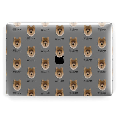 Chow Shepherd Icon with Name Apple MacBook Case