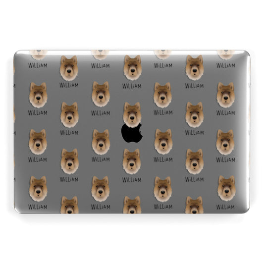 Chow Shepherd Icon with Name Apple MacBook Case
