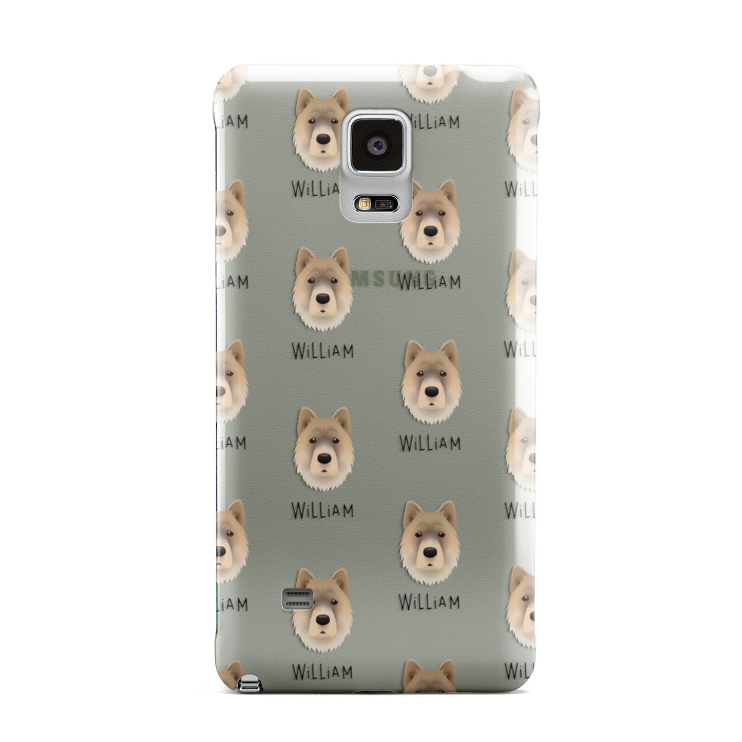 Chow Shepherd Icon with Name Samsung Galaxy Note 4 Case