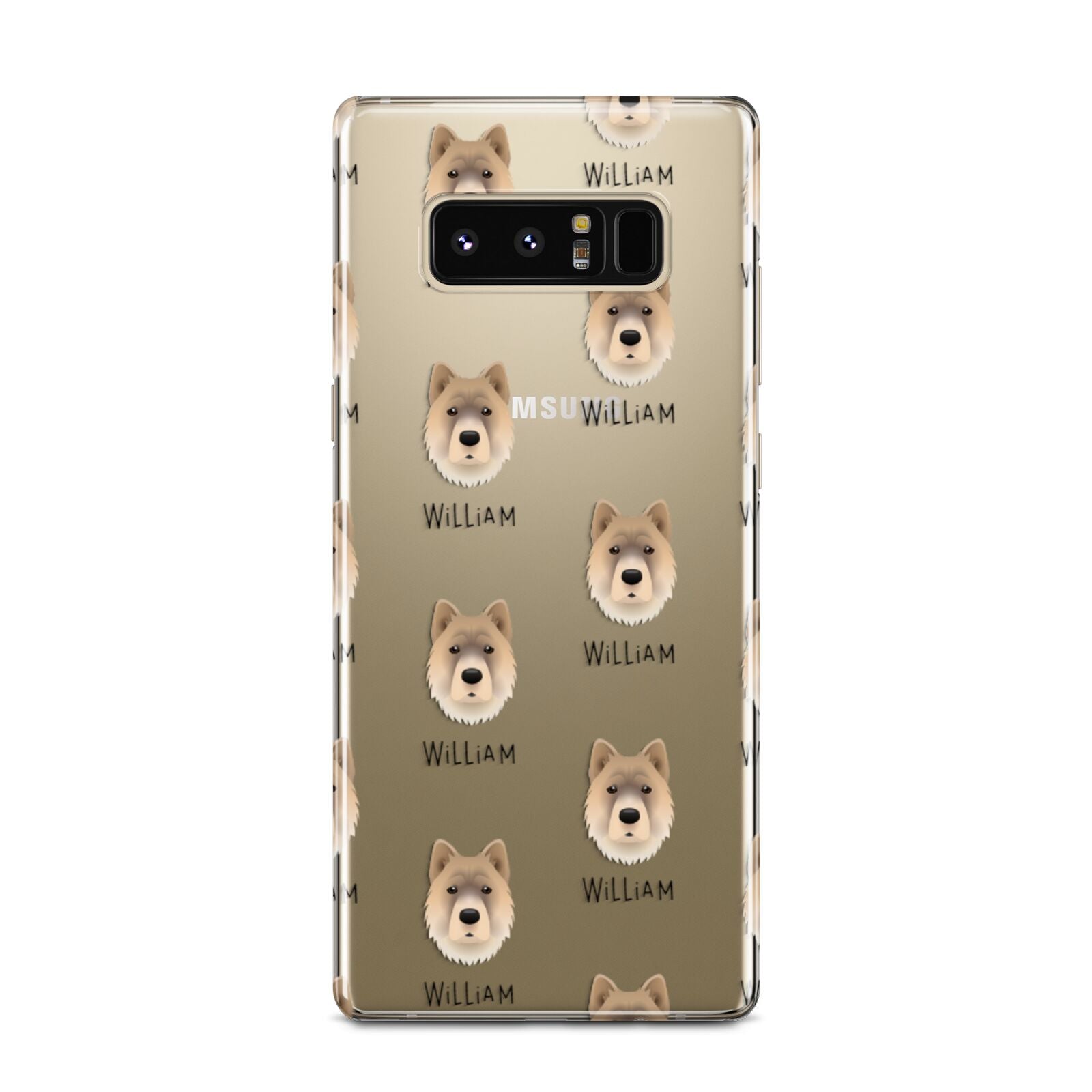 Chow Shepherd Icon with Name Samsung Galaxy Note 8 Case