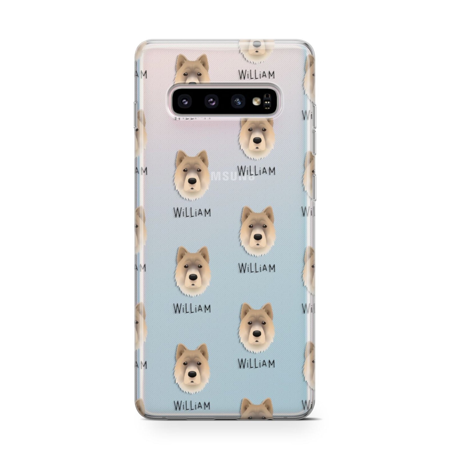 Chow Shepherd Icon with Name Samsung Galaxy S10 Case