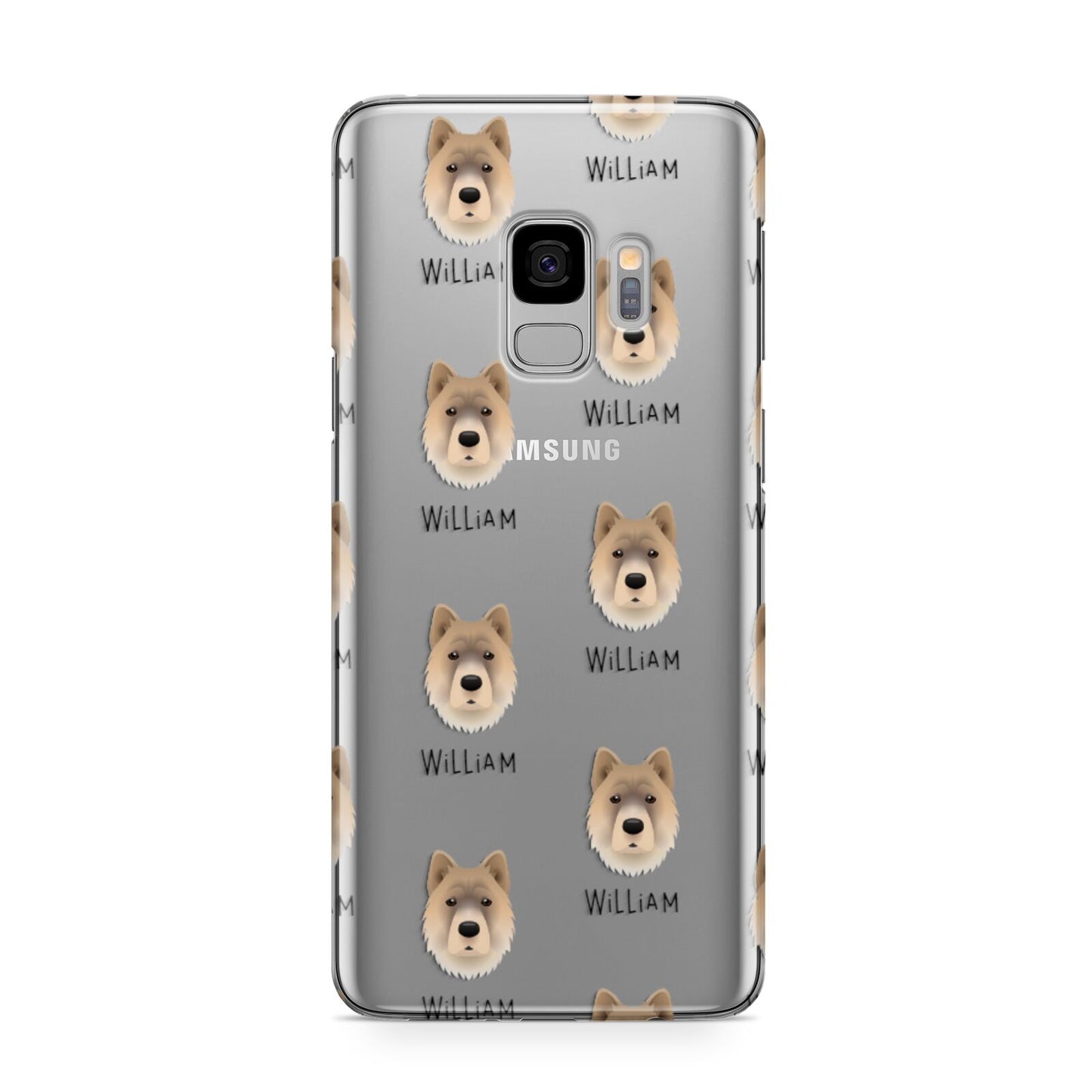 Chow Shepherd Icon with Name Samsung Galaxy S9 Case