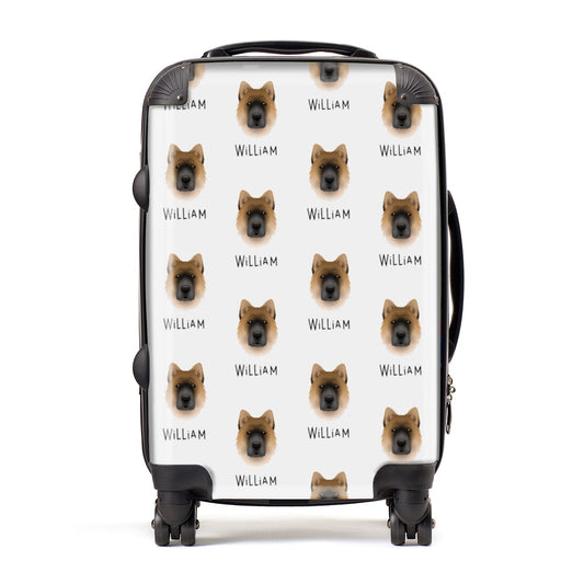 Chow Shepherd Icon with Name Suitcase