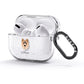 Chow Shepherd Personalised AirPods Glitter Case 3rd Gen Side Image