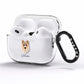Chow Shepherd Personalised AirPods Pro Clear Case Side Image