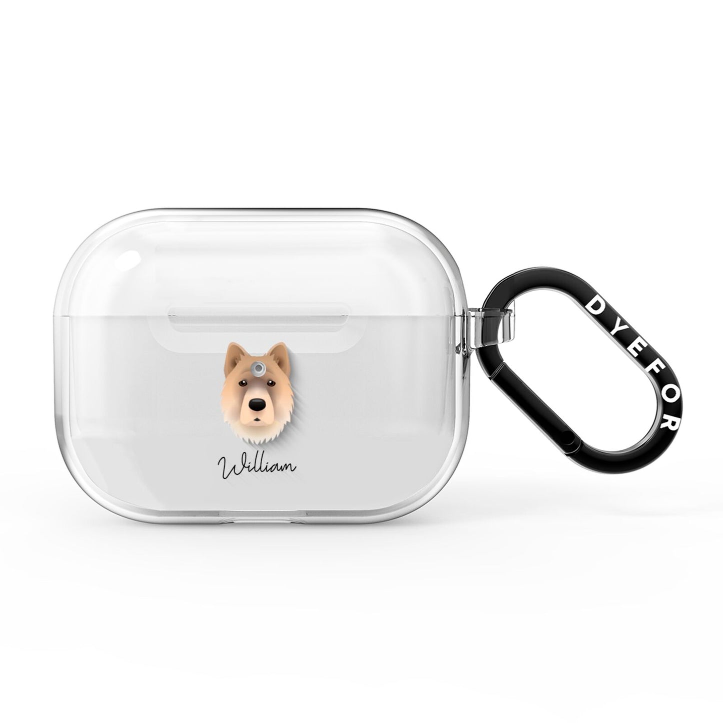 Chow Shepherd Personalised AirPods Pro Clear Case