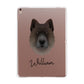 Chow Shepherd Personalised Apple iPad Rose Gold Case