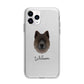 Chow Shepherd Personalised Apple iPhone 11 Pro in Silver with Bumper Case