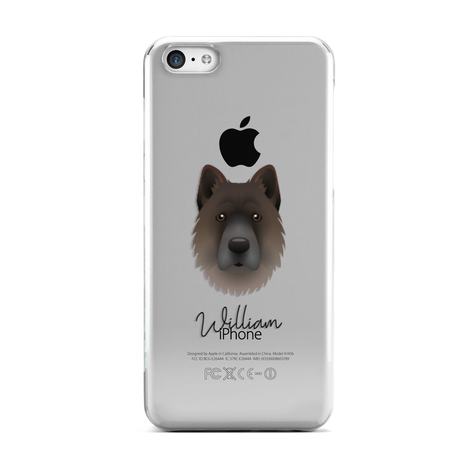 Chow Shepherd Personalised Apple iPhone 5c Case