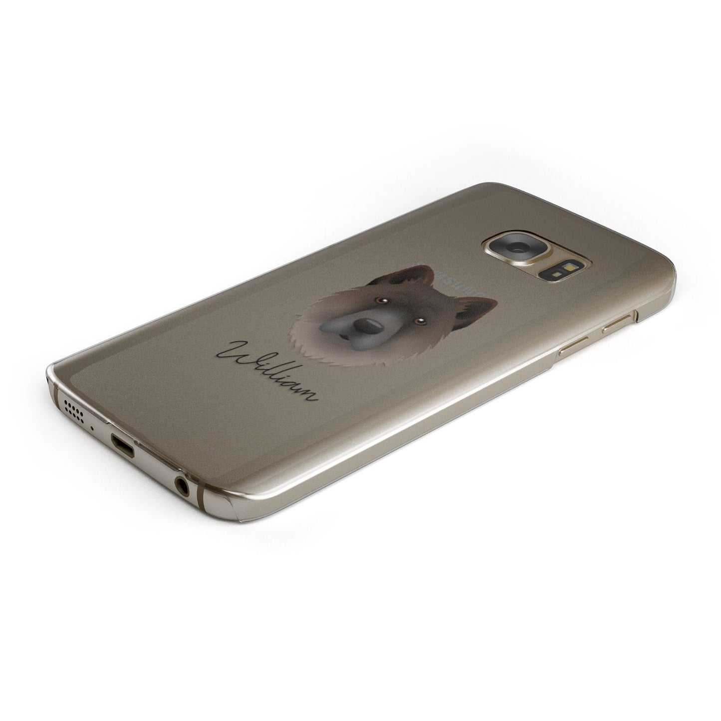 Chow Shepherd Personalised Samsung Galaxy Case Bottom Cutout