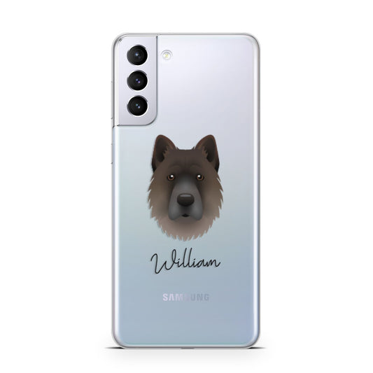 Chow Shepherd Personalised Samsung S21 Plus Phone Case