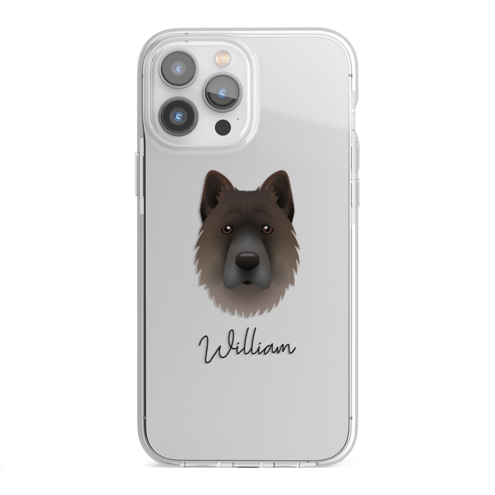 Chow Shepherd Personalised iPhone 13 Pro Max TPU Impact Case with White Edges