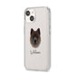 Chow Shepherd Personalised iPhone 14 Clear Tough Case Starlight Angled Image