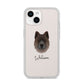 Chow Shepherd Personalised iPhone 14 Clear Tough Case Starlight